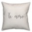 Te Amo 16x16 Spun Poly Pillow Cover