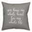 You Have My Whole Heart For My Whole Life 16x16 Spun Poly Pillow Cover