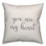 You Are My Heart 16x16 Spun Poly Pillow Cover