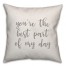 You're The Best Part Of My Day 16x16 Spun Poly Pillow Cover