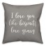I Love You Like Biscuits Love Gravy 16x16 Spun Poly Pillow Cover