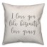 I Love You Like Biscuits Love Gravy 16x16 Spun Poly Pillow Cover