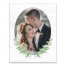 Simple Green Wreath Frame 11x14 Personalized Canvas Wall Art