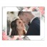 Blush Watercolor Floral Frame 11x14 Personalized Canvas Wall Art