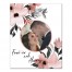 Forever and Always Floral Frame 16x20 Personalized Canvas Wall Art
