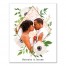 Diamond Floral Frame 16x20 Personalized Canvas Wall Art