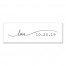 Simple Love Script 12x36 Personalized Canvas Wall Art