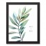 Simple Green Palm 11x14 Personalized Black Framed Canvas