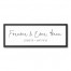 Forever and Ever Amen 12x36 Personalized Black Framed Canvas
