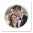 Gold Rings Confetti Frame 16x16 Personalized Canvas Wall Art