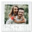 Best Day Ever Chevron Frame 16x16 Personalized Canvas Wall Art