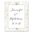 Gold Sketched Florals 11x14 Personalized Canvas Wall Art