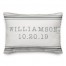 Gray Farmhouse Stripe 14x20 Personalized Spun Poly Pillow