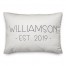 Simple Established Typography 14x20 Personalized Spun Poly Pillow