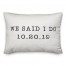 We Said I Do 14x20 Personalized Spun Poly Pillow
