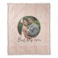 Blush Petal Pattern 50x60 Personalized Coral Fleece Blanket
