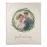 Greenery Wreath Frame 50x60 Personalized Coral Fleece Blanket
