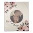 Forever and Always Floral Frame 50x60 Personalized Coral Fleece Blanket
