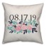 Graphic Floral Design 18x18 Personalized Spun Poly Pillow