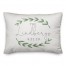 Simple Watercolor Laurels 14x20 Personalized Spun Poly Pillow