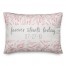 Blush Leaf Pattern 14x20 Personalized Spun Poly Pillow