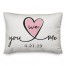 You Me We 14x20 Personalized Spun Poly Pillow