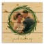 Greenery Wreath Frame 14x14 Personalized Pallet Wood Art