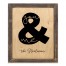You Ampersand Me 14x11 Personalized Framed Wood Print