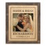 Simple Lined Border 14x11 Personalized Framed Wood Print
