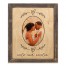 Heart Laurel Frame 14x11 Personalized Framed Wood Print