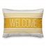 Welcome Farmhouse Stripes Pillow