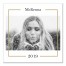 Gold Border 12x12 Personalized Canvas Wall Art