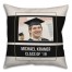 Simple Black Bands 18x18 Personalized Spun Poly Pillow
