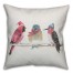 Holiday Birds 18x18 Spun Poly Pillow