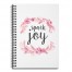 Spark Joy 6x8 Ruled Spiral Notebook