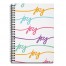 Joy Colorful Sccript 6x8 Ruled Spiral Notebook