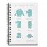 How to fold a shirt 6x8 Ruled Spiral Notebook