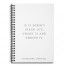 Husbands, Beware 6x8 Ruled Spiral Notebook