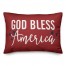 God Bless America Script 14x20 Spun Poly Pillow