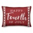 Happy Fourth of July 14x20 Spun Poly Pillow