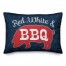Red White and BBQ 14x20 Spun Poly Pillow