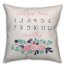 Cool Florals 18x18 Personalized Spun Poly Pillow