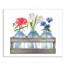 Red White and Blue Florals 16x20 Canvas Wall Art