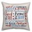 Patriotic Words 18x18 Spun Poly Pillow