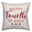 Happy Fourth of July 18x18 Spun Poly Pillow