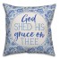 God Shed his Grace on Thee Paisley 18x18 Spun Poly Pillow