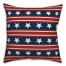 Patriotic Stars and Stripes 18x18 Spun Poly Pillow