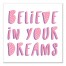 Believe in your dreams 16x16 Canvas Wall Art