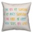 You Are My Sunshine Reversible 16x16 Spun Poly Pillow