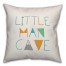 Little Man Cave Reversible 16x16 Spun Poly Pillow